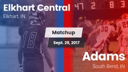 Matchup: Elkhart Central vs. Adams  2017