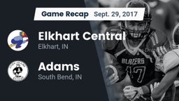 Recap: Elkhart Central  vs. Adams  2017