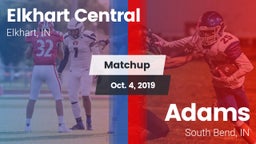 Matchup: Elkhart Central vs. Adams  2019