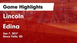 Lincoln  vs Edina  Game Highlights - Jan 7, 2017