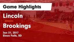 Lincoln  vs Brookings  Game Highlights - Jan 31, 2017
