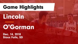 Lincoln  vs O'Gorman  Game Highlights - Dec. 14, 2018