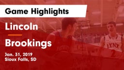 Lincoln  vs Brookings  Game Highlights - Jan. 31, 2019