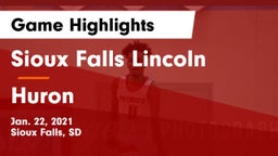 Sioux Falls Lincoln  vs Huron  Game Highlights - Jan. 22, 2021