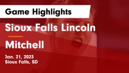 Sioux Falls Lincoln  vs Mitchell  Game Highlights - Jan. 21, 2023