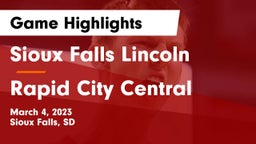 Sioux Falls Lincoln  vs Rapid City Central  Game Highlights - March 4, 2023