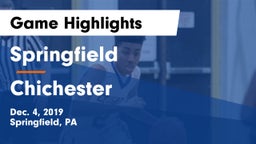 Springfield  vs Chichester  Game Highlights - Dec. 4, 2019