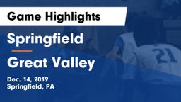 Springfield  vs Great Valley  Game Highlights - Dec. 14, 2019