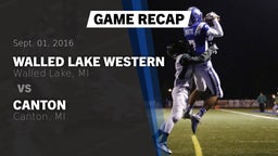 Recap: Walled Lake Western  vs. Canton  2016