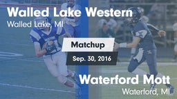Matchup: Walled Lake Western vs. Waterford Mott 2016