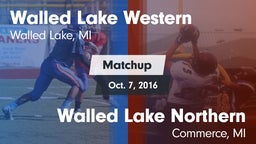 Matchup: Walled Lake Western vs. Walled Lake Northern  2016