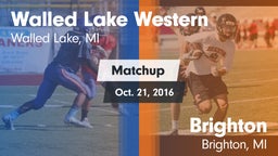 Matchup: Walled Lake Western vs. Brighton  2016
