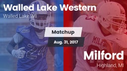 Matchup: Walled Lake Western vs. Milford  2017