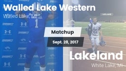 Matchup: Walled Lake Western vs. Lakeland  2017