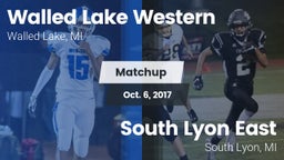 Matchup: Walled Lake Western vs. South Lyon East  2017
