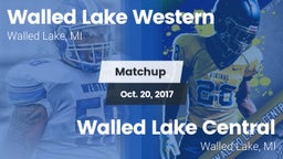 Matchup: Walled Lake Western vs. Walled Lake Central  2017