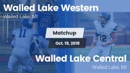 Matchup: Walled Lake Western vs. Walled Lake Central  2018
