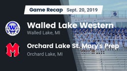 Recap: Walled Lake Western  vs. Orchard Lake St. Mary's Prep 2019