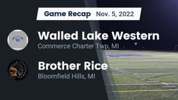 Recap: Walled Lake Western  vs. Brother Rice  2022