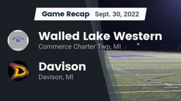 Recap: Walled Lake Western  vs. Davison  2022