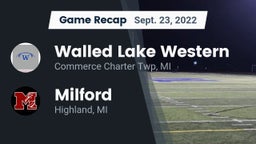 Recap: Walled Lake Western  vs. Milford  2022