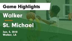Walker  vs St. Michael Game Highlights - Jan. 5, 2018