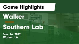 Walker  vs Southern Lab  Game Highlights - Jan. 26, 2022