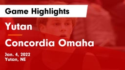 Yutan  vs Concordia Omaha Game Highlights - Jan. 4, 2022