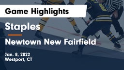 Staples  vs Newtown New Fairfield Game Highlights - Jan. 8, 2022