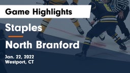 Staples  vs North Branford  Game Highlights - Jan. 22, 2022