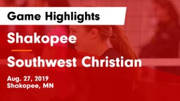 Shakopee  vs Southwest Christian  Game Highlights - Aug. 27, 2019