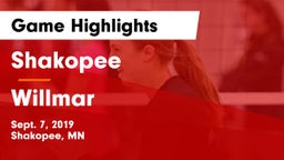 Shakopee  vs Willmar Game Highlights - Sept. 7, 2019