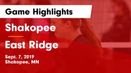 Shakopee  vs East Ridge Game Highlights - Sept. 7, 2019
