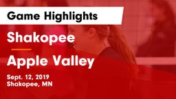 Shakopee  vs Apple Valley Game Highlights - Sept. 12, 2019