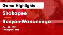 Shakopee  vs Kenyon-Wanamingo Game Highlights - Oct. 12, 2019