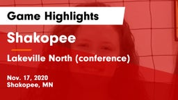 Shakopee  vs Lakeville North (conference) Game Highlights - Nov. 17, 2020