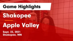 Shakopee  vs Apple Valley  Game Highlights - Sept. 23, 2021
