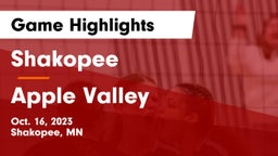 Shakopee  vs Apple Valley  Game Highlights - Oct. 16, 2023