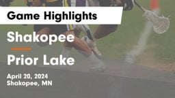 Shakopee  vs Prior Lake  Game Highlights - April 20, 2024