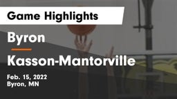 Byron  vs Kasson-Mantorville  Game Highlights - Feb. 15, 2022
