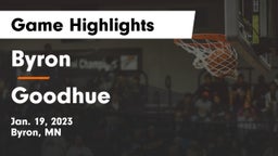 Byron  vs Goodhue  Game Highlights - Jan. 19, 2023