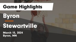 Byron  vs Stewartville  Game Highlights - March 15, 2024