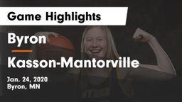 Byron  vs Kasson-Mantorville  Game Highlights - Jan. 24, 2020