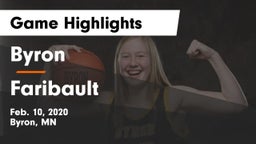 Byron  vs Faribault  Game Highlights - Feb. 10, 2020