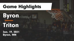 Byron  vs Triton  Game Highlights - Jan. 19, 2021