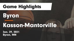 Byron  vs Kasson-Mantorville  Game Highlights - Jan. 29, 2021