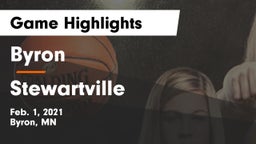 Byron  vs Stewartville  Game Highlights - Feb. 1, 2021