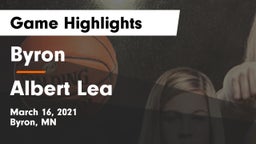 Byron  vs Albert Lea Game Highlights - March 16, 2021