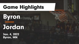 Byron  vs Jordan  Game Highlights - Jan. 4, 2022