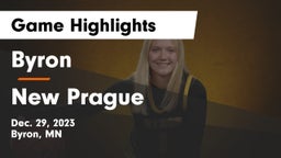 Byron  vs New Prague  Game Highlights - Dec. 29, 2023